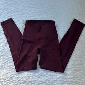 Lululemon 25” Align Leggings in Garnet